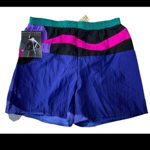 vintage 80s/90s Patrick Einhorn Authentic Nylon windbreaker retro shorts